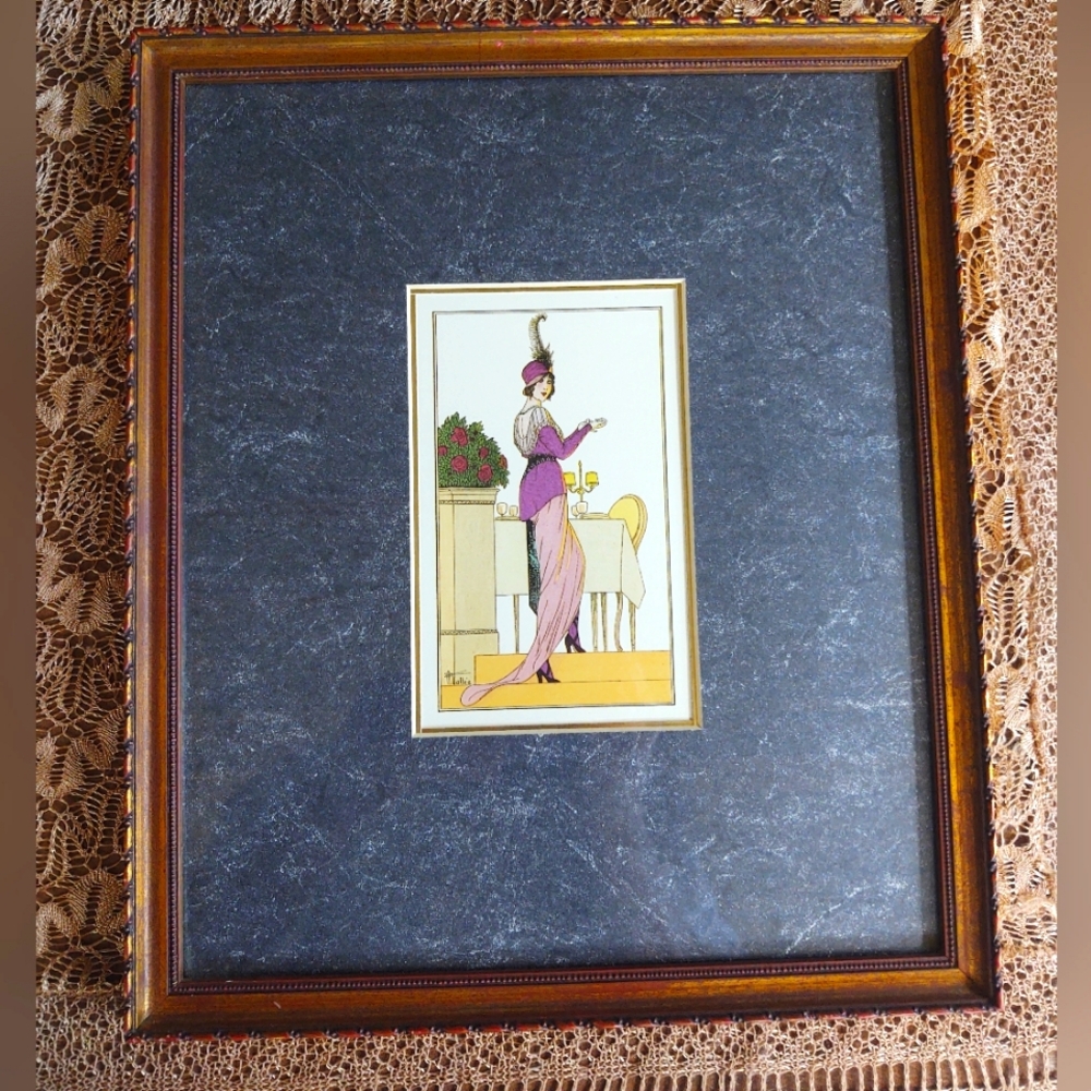 French Art Nouveau Vintage print